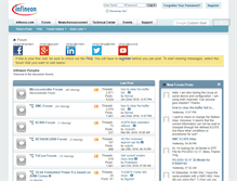 Tablet Screenshot of infineonforums.com